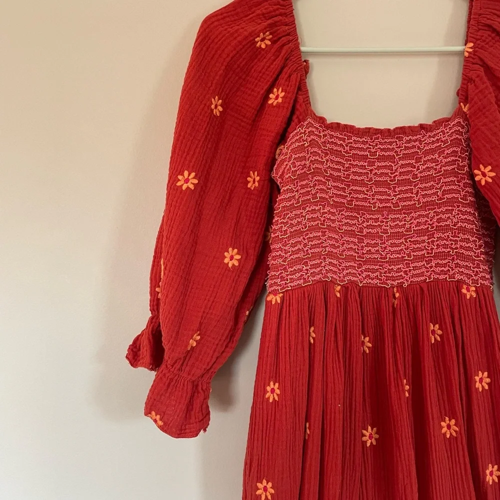 Rust boho dress - Picture 3 of 5